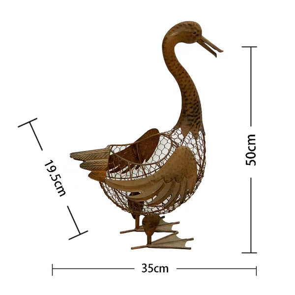 Decorative Duck Basket / Planter