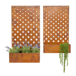Floor/Wall Laser-cut ‘SYMMETRIC’ Planters Set/2