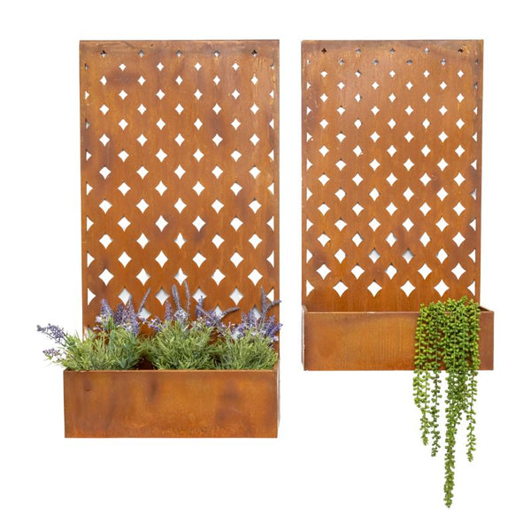 Floor/Wall Laser-cut ‘SYMMETRIC’ Planters Set/2