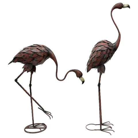 Set/2 Asst Colour-Rust Flamingos