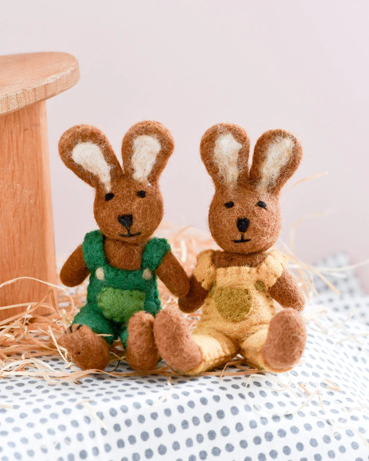 Felt Brown Hare Set