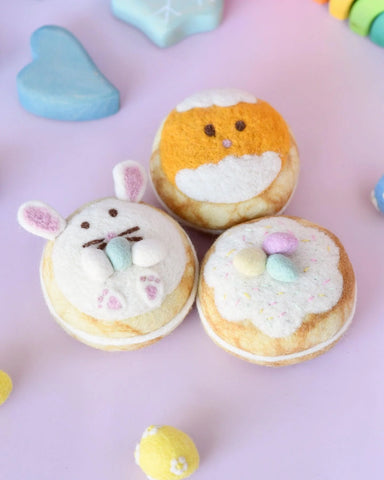 Felt Easter Donuts (Set Of 3)