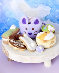 Grazing Box Of Easter Felt Play Food (Lilac Purple Mug)