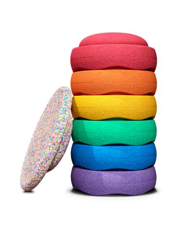 Stapelstein Super Confetti Rainbow 6 Set