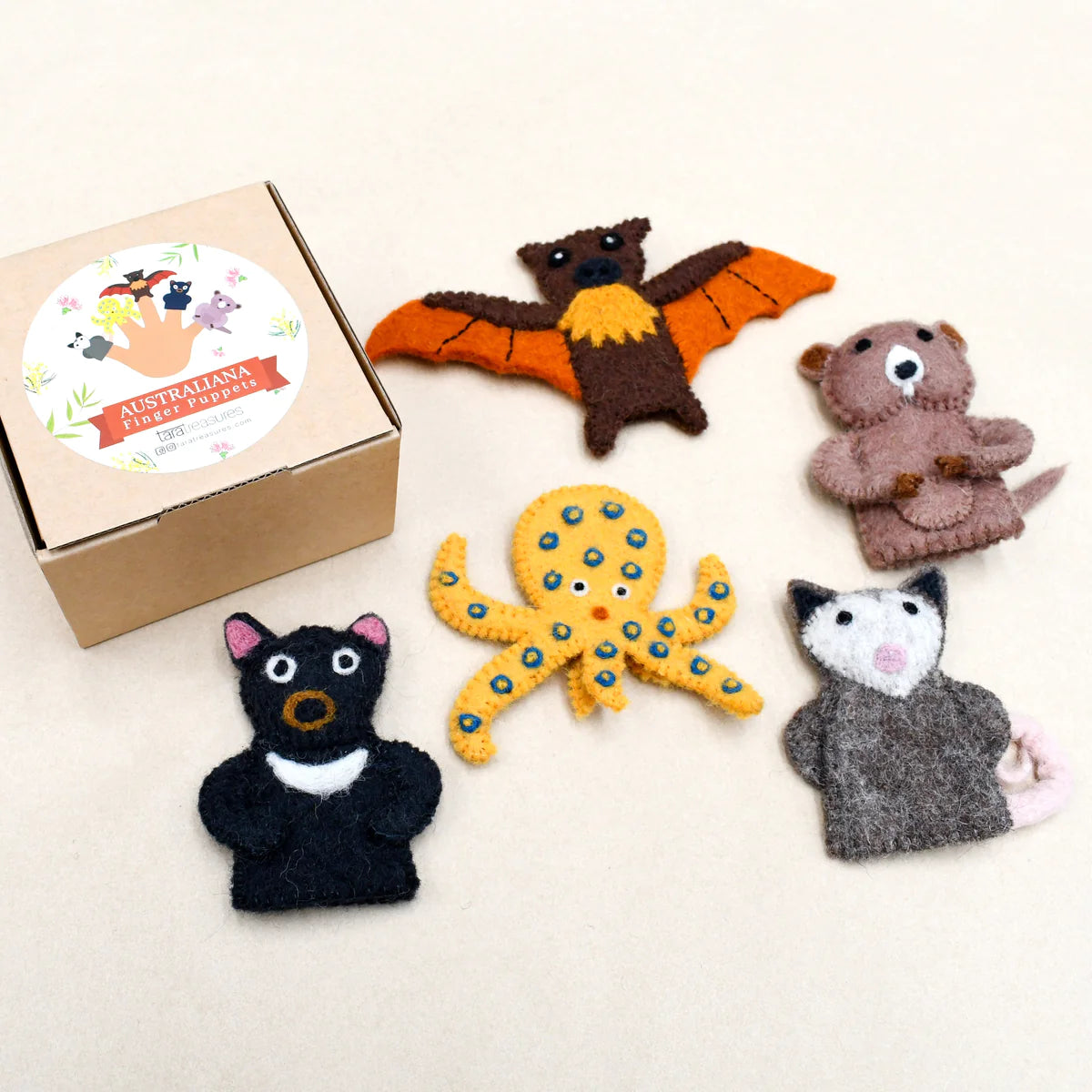 Australian Animals E - Finger Puppet Set