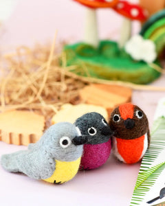 Felt Australian Robins - 3 Robin Birds