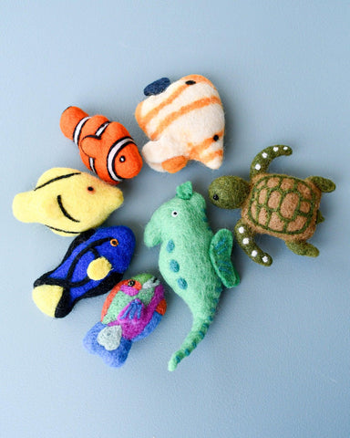Felt Coral Reef Fish Toys Set
