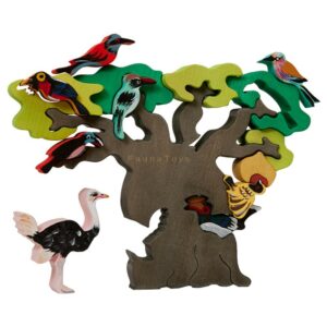 Fauna Puzzle Bird Tree, Africa