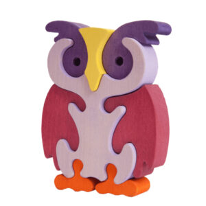 Fauna Puzzle Owl Purple