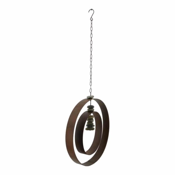 Hanging Serenity Circle w/Stones 55x7x56-125cm