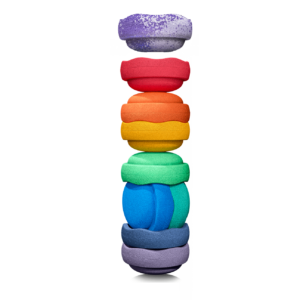 Stapelstein Classic Rainbow 8 Pack Plus one free fusion stone
