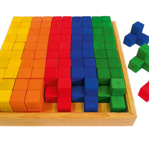 Bauspiel Corner Blocks Coloured 50 pieces