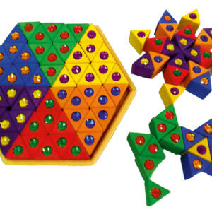Bauspiel Triangle Sparkling Block Set