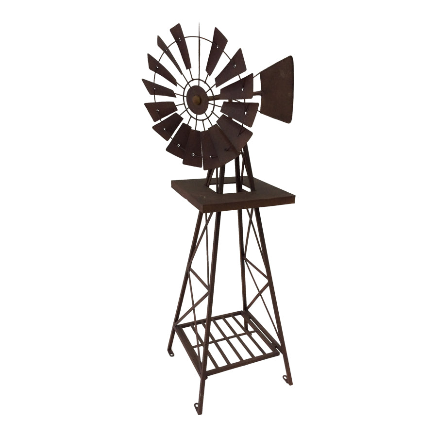 Rusty Large Windmill 60X120cm