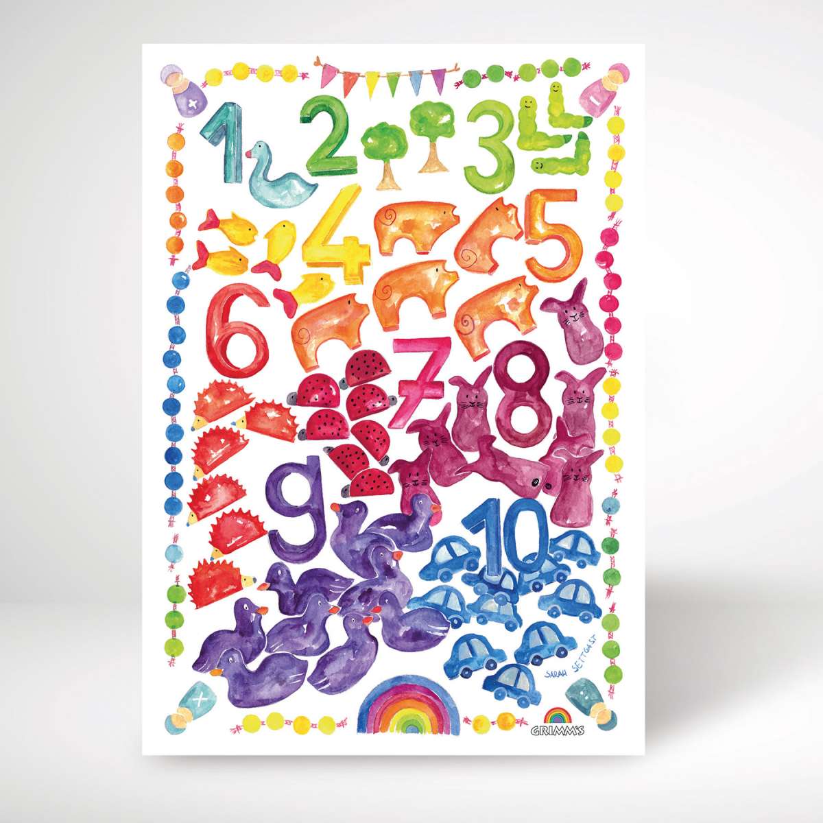 Grimm's Art Print World of Numbers