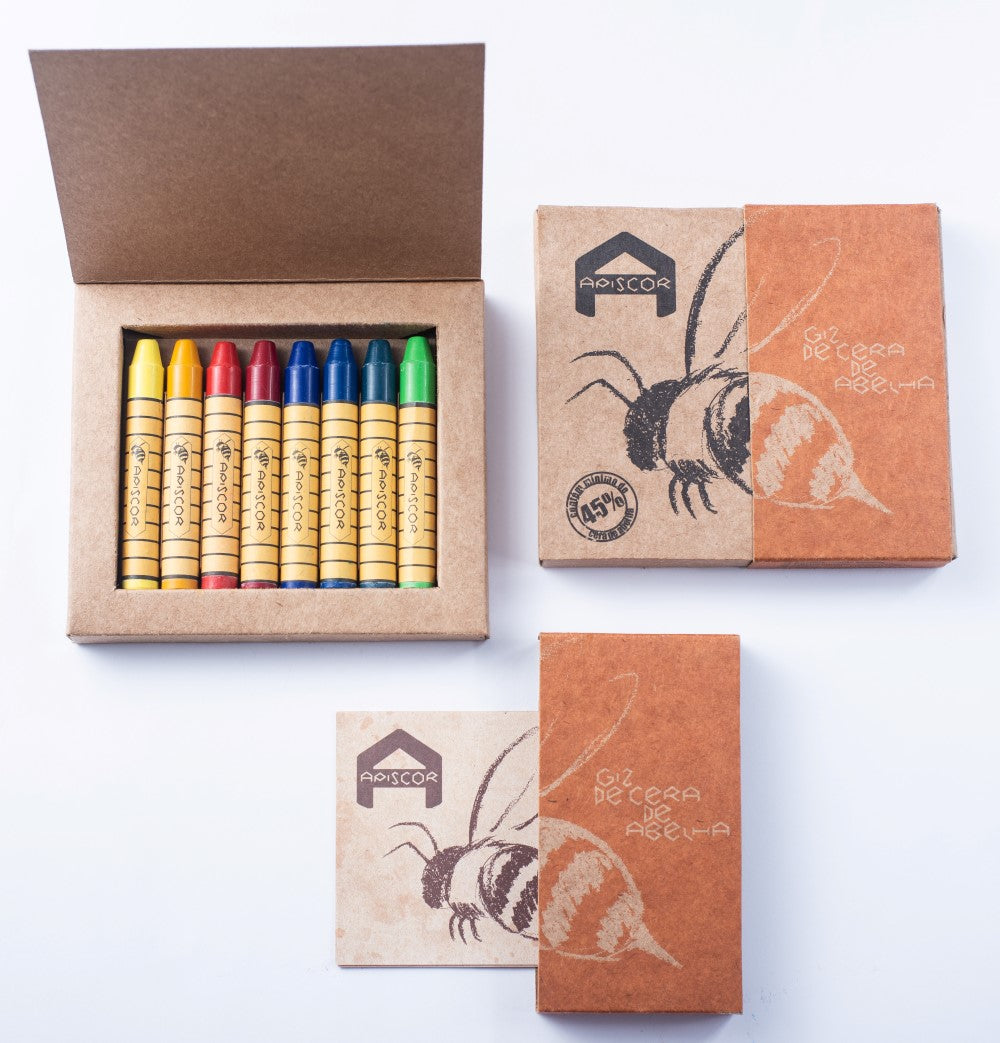 Apsicor Beeswax Crayons, Stick 8