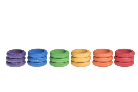 Grapat Rings 6 Colours, 18 pieces