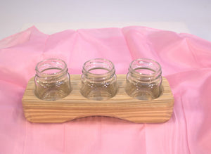 Sedulus Artisan Paint Jar Holder with 3 jars