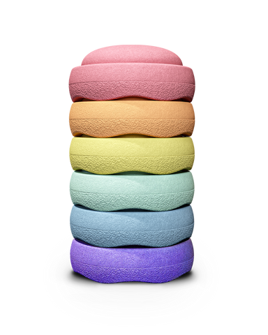 Stapelstein Pastel Rainbow Bundle set of 6